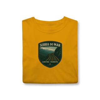 Nome do produto Camiseta Unissex Serra do Mar | Trem Curitiba-Morretes Vintage