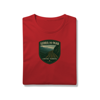 Nome do produto Camiseta Masculina Serra do Mar Prime | Trem Curitiba-Morretes Vintage