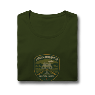 Nome do produto Camiseta Feminina Jardim Botânico Curitiba | Linha Aventureira Vintage