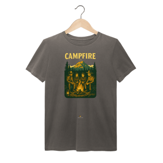 Nome do produto Camiseta Estonada Vintage - Campfire (Fogueira)