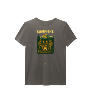 Nome do produto Camiseta Estonada Unissex Campfire | Acampamento Vintage