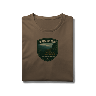 Nome do produto Camiseta Masculina Serra do Mar Prime | Trem Curitiba-Morretes Vintage