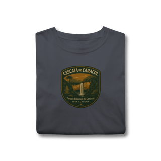 Nome do produto Camiseta Unissex Cascata do Caracol | Canela Serra Gaúcha