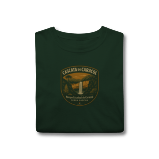 Nome do produto Camiseta Unissex Cascata do Caracol | Canela Serra Gaúcha