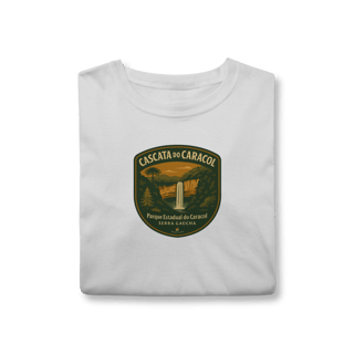 Nome do produto Camiseta Unissex Cascata do Caracol | Canela Serra Gaúcha