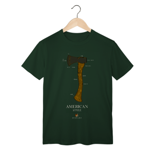 Nome do produto Camiseta Machado Americano Bennet & Fox | Montanhas, Tradição e Vida Outdoor