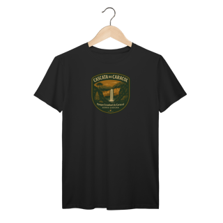 Nome do produto Camiseta Masculina Cascata do Caracol | Serra Gaúcha Premium