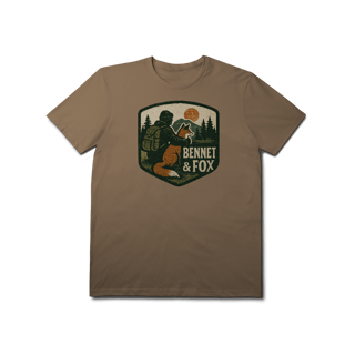Nome do produto Camiseta Bennet & Fox - Aventura, Montanha e Natureza (Estilo Vintage Rústico)