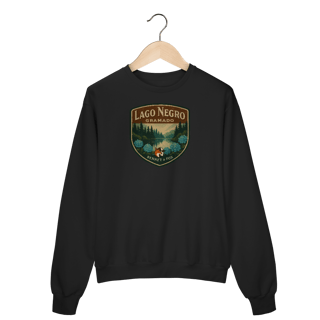 Nome do produto Moletom Lago Negro Gramado - Arte Autoral, Souvenir Premium | Bennet & Fox