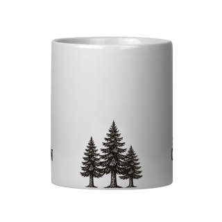 Nome do produto Caneca de Cerâmica Oregon Douglas Fir | Estilo Montanha Vintage