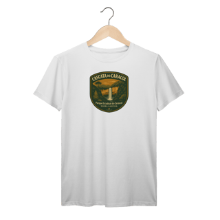 Nome do produto Camiseta Masculina Cascata do Caracol | Serra Gaúcha Premium