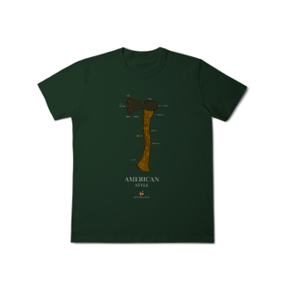 Nome do produto Camiseta Machado Americano Bennet & Fox | Montanhas, Tradição e Vida Outdoor