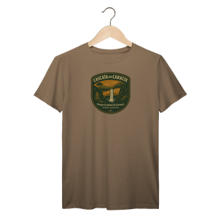 Nome do produto Camiseta Masculina Cascata do Caracol | Serra Gaúcha Premium