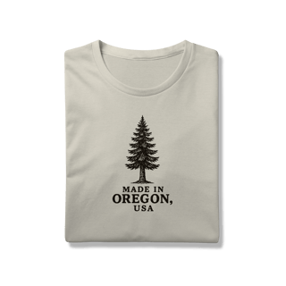 Nome do produto Camiseta Made in Oregon – Douglas Fir, Símbolo do Oregon