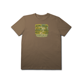 Nome do produto Camiseta Parque da Luz Florianópolis - Histórias, Natureza e O Melhor de Floripa no Peito