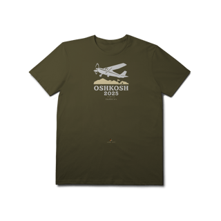 Nome do produto Camiseta Oshkosh 2025 Bennet & Fox - O Espírito das Grandes Aventuras da Aviação