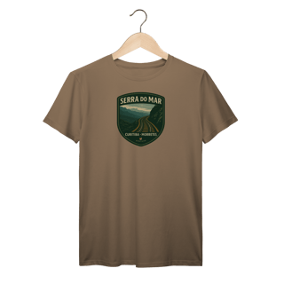 Nome do produto Camiseta Masculina Serra do Mar Prime | Trem Curitiba-Morretes Vintage