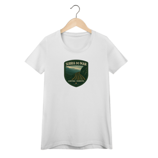 Nome do produto Camiseta Feminina Serra do Mar Aventureira | Trem Curitiba-Morretes