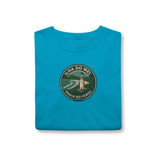 Nome do produto Camiseta Unissex Ilha do Mel | Farol das Conchas Vintage