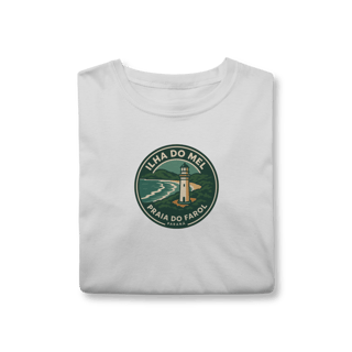 Nome do produto Camiseta Unissex Ilha do Mel | Farol das Conchas Vintage