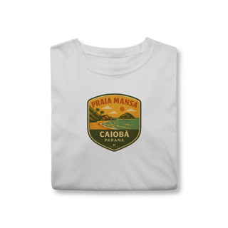 Nome do produto Camiseta Unissex Praia Mansa Caiobá | Litoral Paraná Vintage