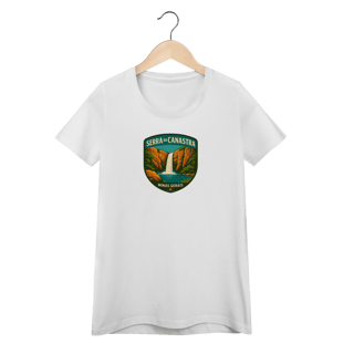Nome do produto Camiseta Feminina Serra da Canastra Aventureira | Minas Gerais Vintage