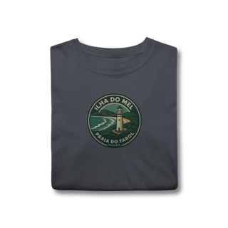 Nome do produto Camiseta Unissex Ilha do Mel | Farol das Conchas Vintage