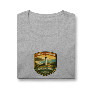 Nome do produto Camiseta Feminina Ilha do Mel | Farol das Conchas - Paraná