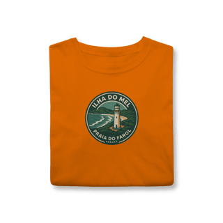 Nome do produto Camiseta Unissex Ilha do Mel | Farol das Conchas Vintage