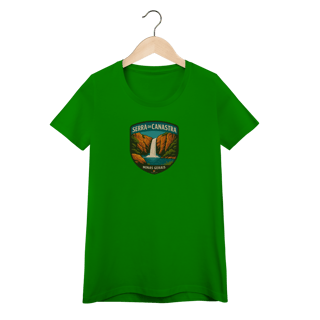 Nome do produto Camiseta Feminina Serra da Canastra Aventureira | Minas Gerais Vintage