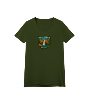 Nome do produto Camiseta Feminina Serra da Canastra Aventureira | Minas Gerais Vintage