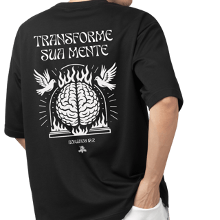 Nome do produto T-Shirt Oversized - Transforme sua mente/Metanoia