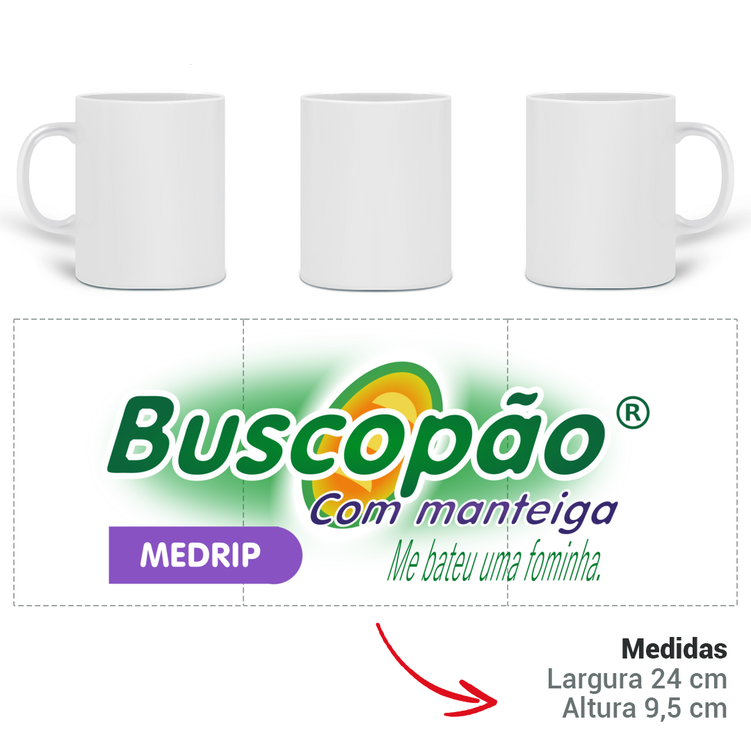 Nome do produto: Caneca - Buscopão