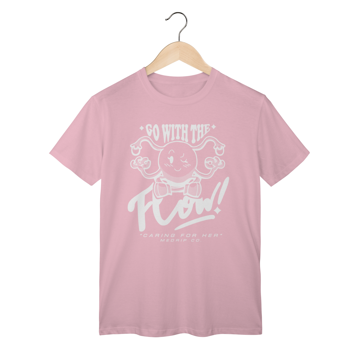 Nome do produto: Camiseta - GO: Go with the Flow Feminino Rosa M