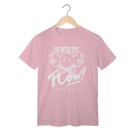 Camiseta - GO: Go with the Flow Feminino Rosa M