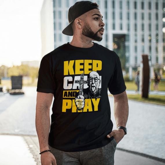 Camiseta Keep Calm And Pray - Gabriele Amorth