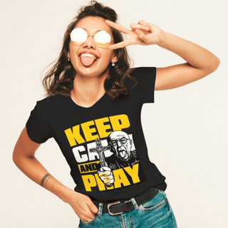 Nome do produtoCamiseta Keep Calm And Pray - Gabriele Amorth