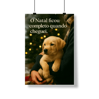 Nome do produto Poster natal pet