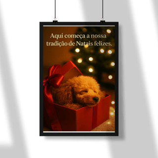 Nome do produto Poster Natal Pet