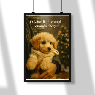 Nome do produto Poster natal pet