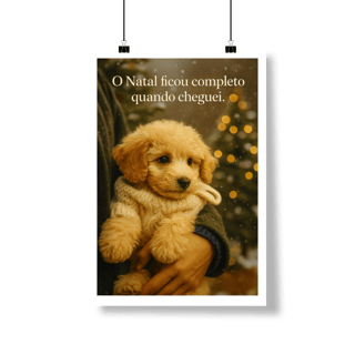 Nome do produto Poster natal pet