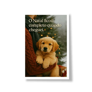 Nome do produto Poster Natal Pet