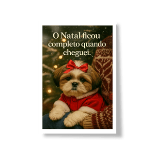 Nome do produto Poster Natal Pet