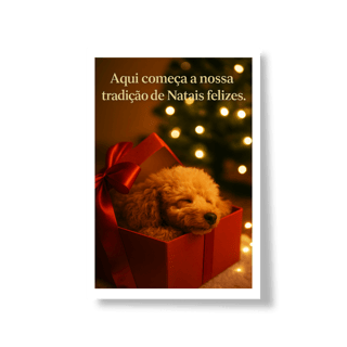 Nome do produto Poster Natal Pet