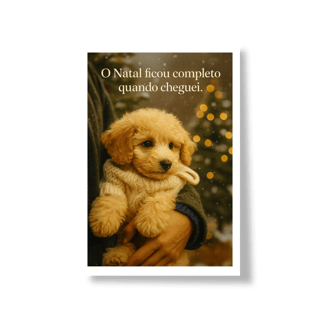 Nome do produto Poster natal pet