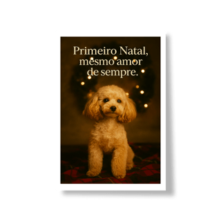 Nome do produto Poster natal pet