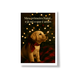 Nome do produto Poster Natal Pet