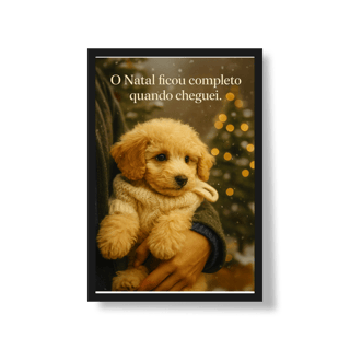 Nome do produto Poster natal pet