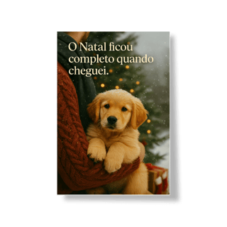 Nome do produto Poster Natal Pet