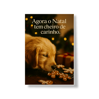 Nome do produto Poster Natal Pet